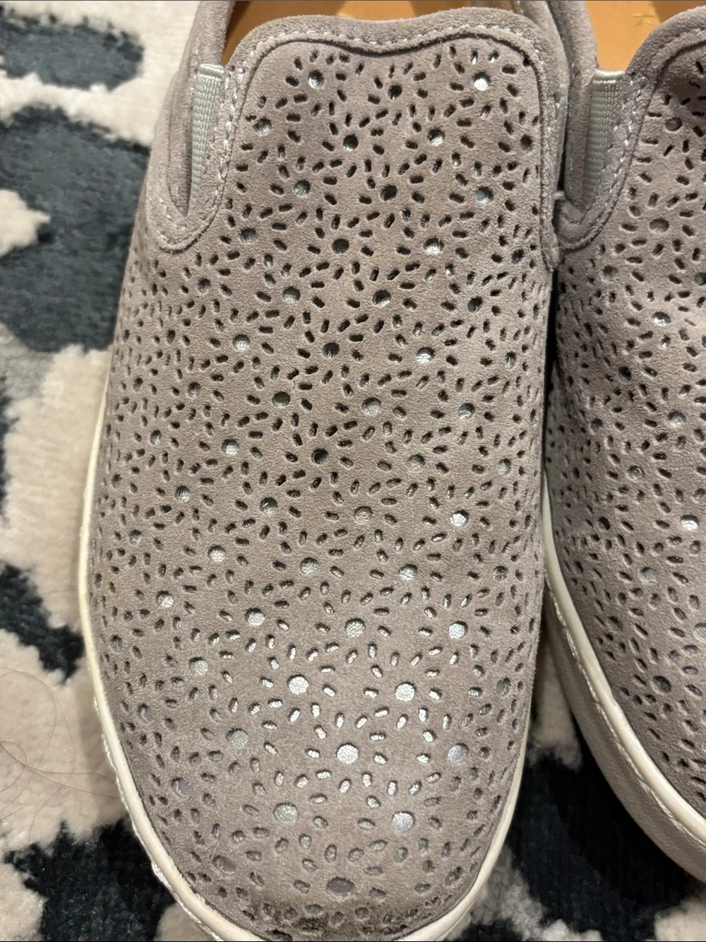 Jack Rogers Grayish Taupe Suede Slip-on Sneaker
